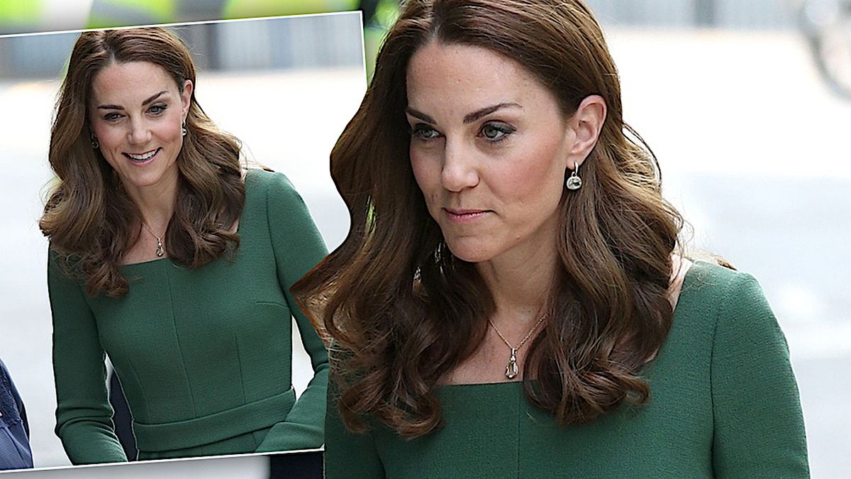 Księżna Kate w zielonej sukience