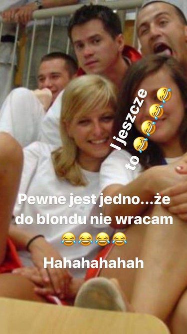 Anna Lewandowska komentuje swoje foto w blondzie