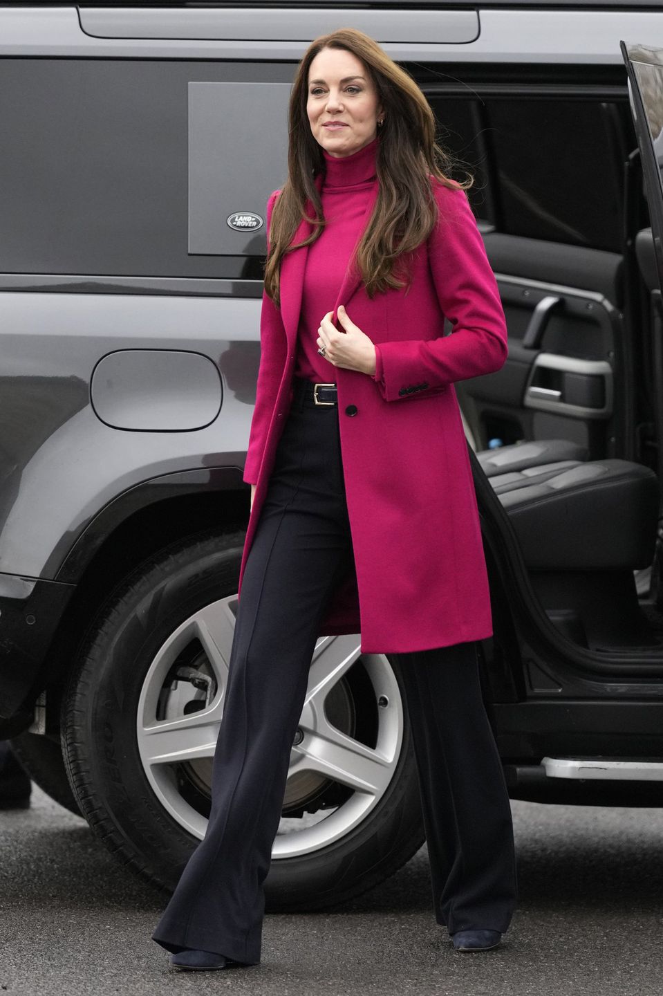 Britain's Kate, Princess of Wales, arrives to visit Windsor Foodshare in Windsor, together with Prince William on Thursday, Jan. 26, 2023. The Prince and Princess of Wales will hear more about the support that the organisation provides to individuals and families living in the local area, before helping volunteers to sort food donations and prepare packages for the charity's clients., Credit:Avalon.red / Avalon