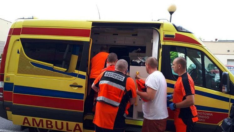 Trzylatek został przewieziony do szpitala