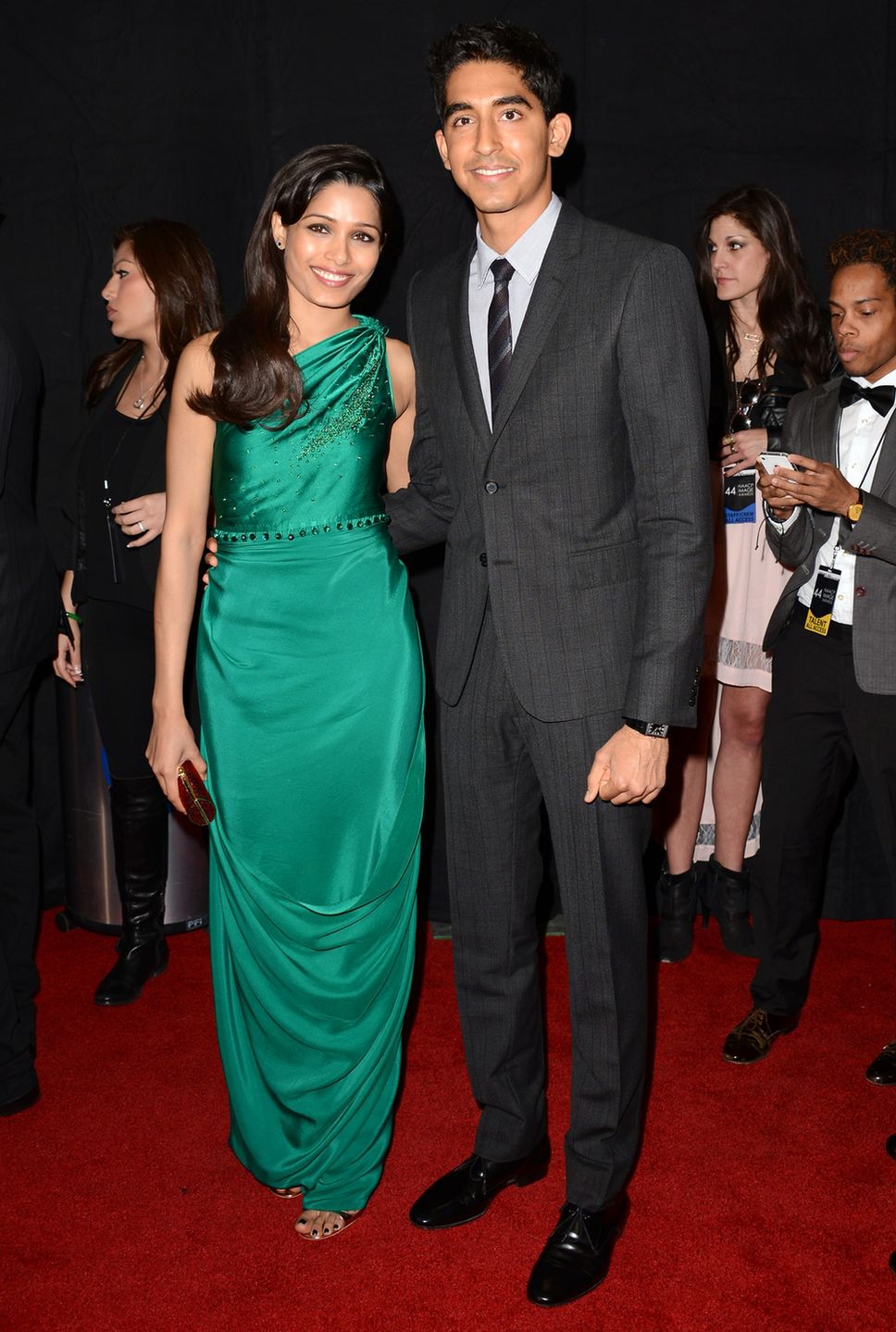 February 01, 2013  Los Angeles, Ca.
Freida Pinto and Dev Patel
44th NAACP Image Awards - Arrivals
Held at Shrine Auditorium
© LuMarPhoto / AFF-USA.COM