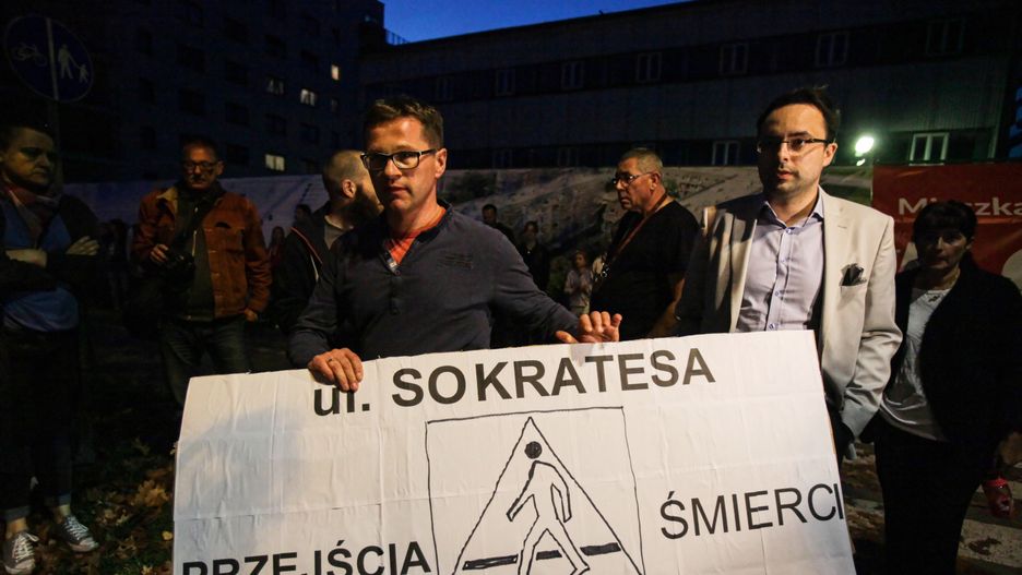Protest mieszkańców po tragicznym wypadku na ul. Sokratesa