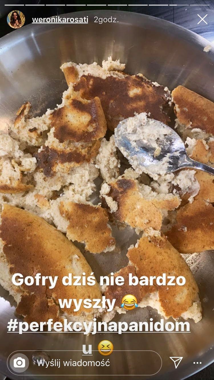 Weronika Rosati pokazała śniadanie 
