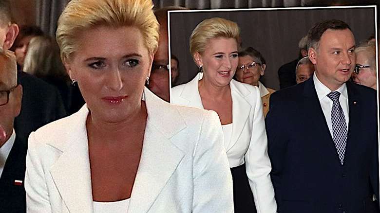 Agata Duda z mężem w Watykanie