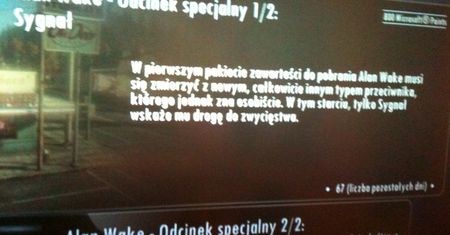 Trzeci dodatek do Alan Wake, szczegóły na temat The Signal