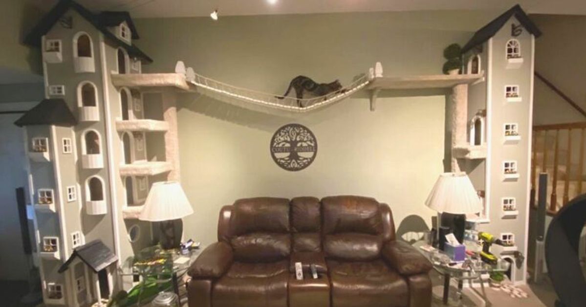 A Man Built Two Cat Towers for His Pets. They Took the Market by Storm