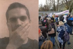 Protesty przed siedzibą radiowej "Trójki". Dziennikarze i słuchacze stacji przeciw zwolnieniom pracowników