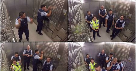 Tak się bawi policja. To wideo podbiło internet