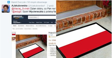 Flaga Polski jako wycieraczka. "Patriotyczny" hit Amazona