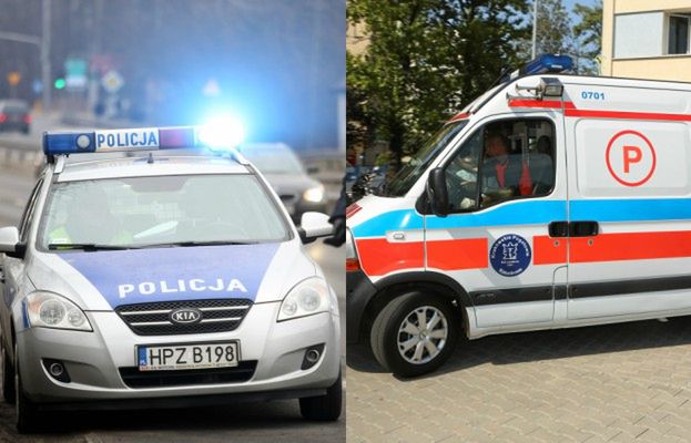 26 km karetką w korkach, gdy każde hamowanie mogło zabić pacjentkę. Nietypowa eskorta policji