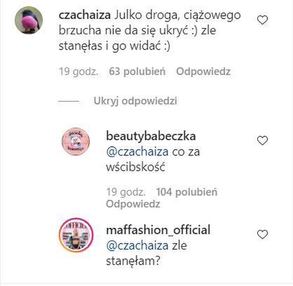 Maffashion odpowiada internautce