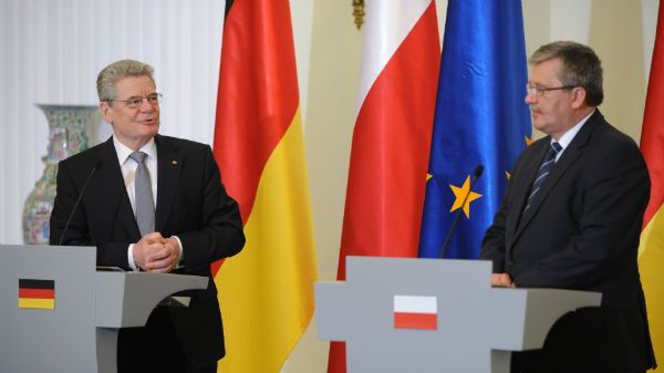 Prezydent Niemiec Joachim Gauck i prezydent RP Bronisław Komorowski