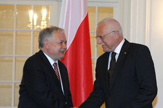 Zgoda prezydentów Czech i Polski w sprawie tarczy