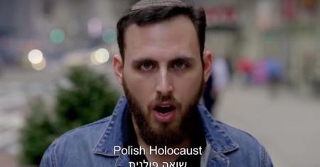 "Polacy, nigdy nie pozwolimy wam negować Holokaustu". Nie tylko klip, w Tel Avivie billboardy