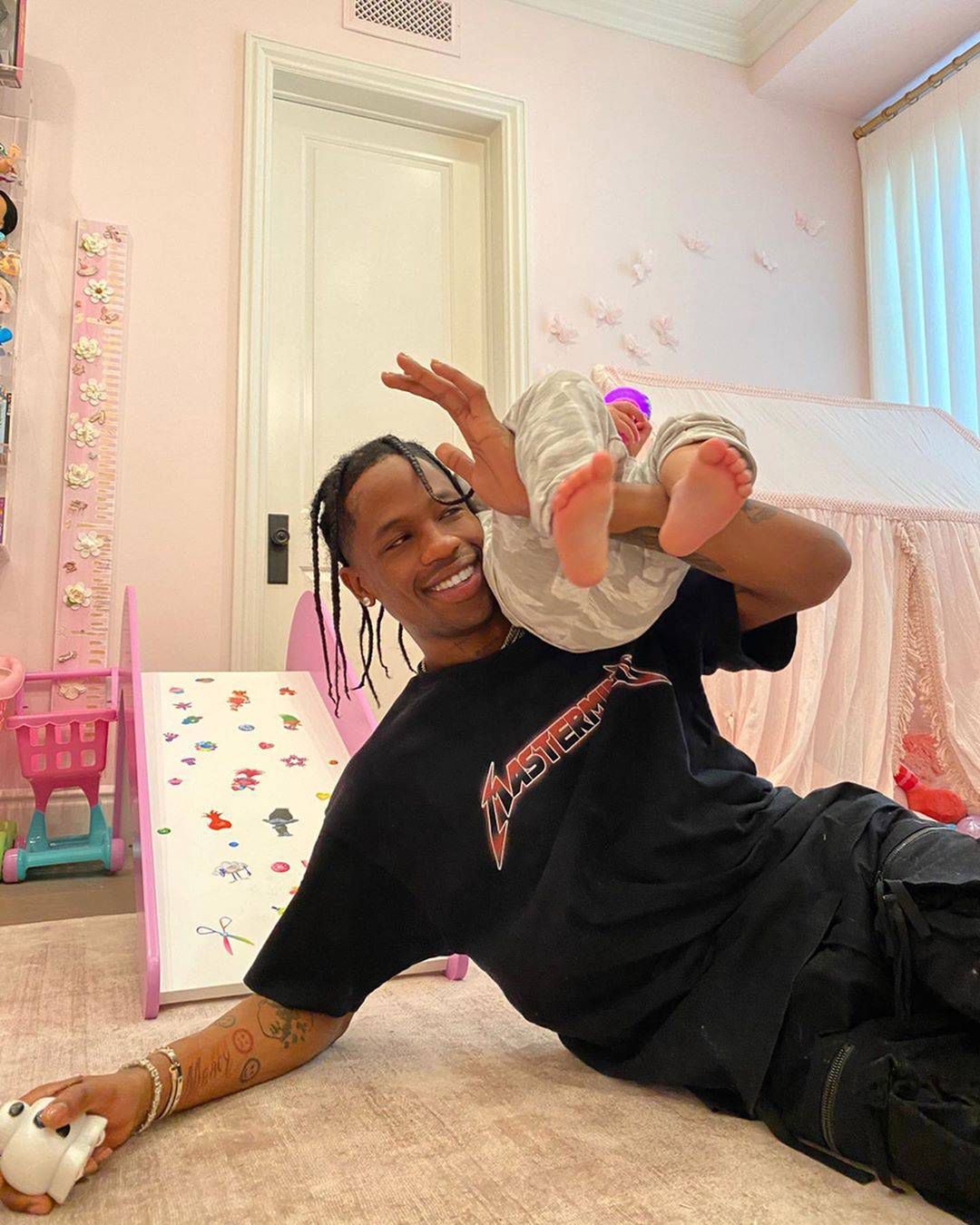 Travis Scott z córeczką Stormie