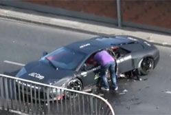Lamborghini Murcielago rozbite we Wrocławiu