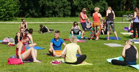 Joga w parku