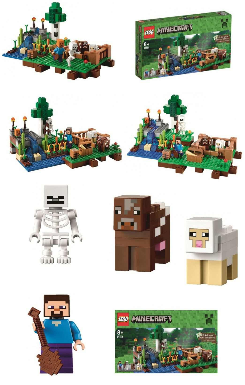 A tak prezentują się w pełnej okazałości nowe zestawy klocków Lego Minecraft