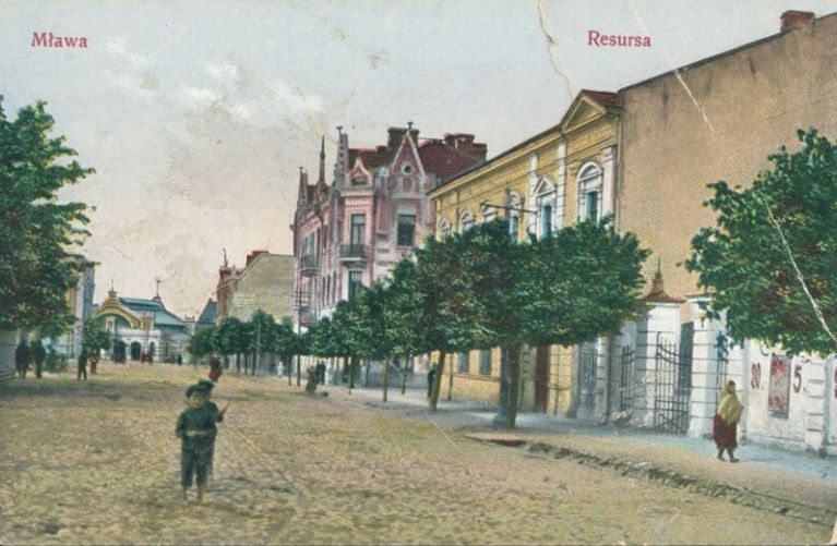 Pocztówka z Mławy. Początek XX wieku (domena publiczna) 