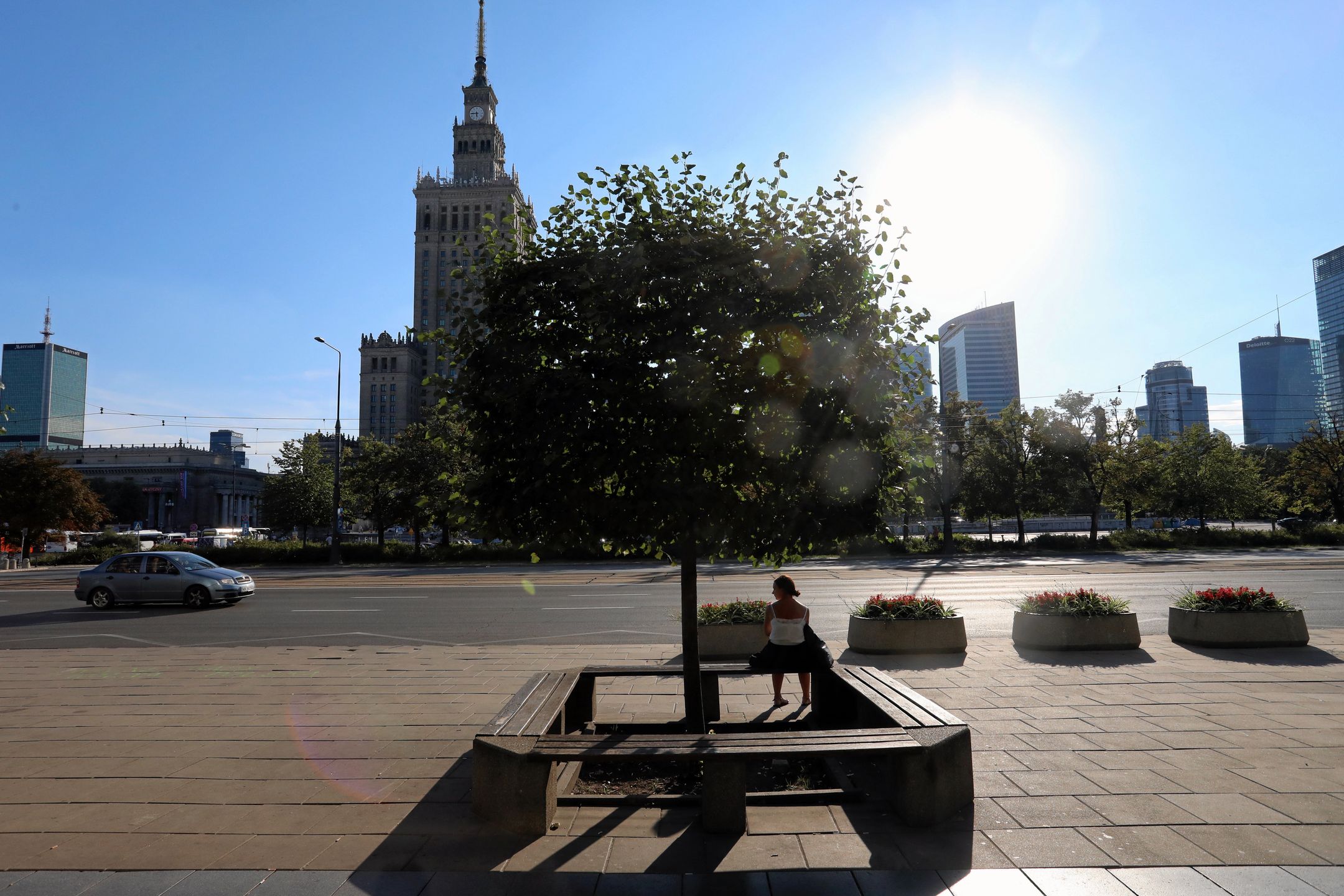 Upały w stolicy. Ostrzeżenie drugiego stopnia 