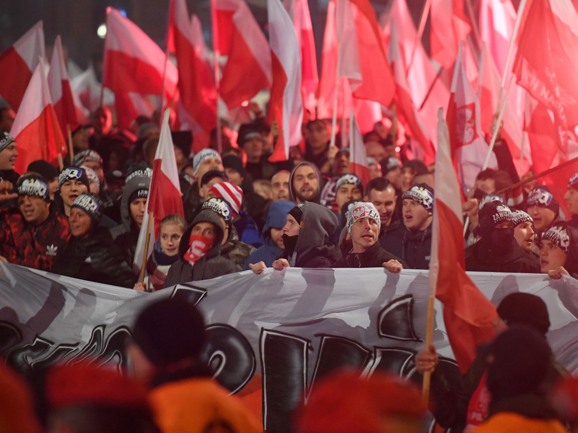 Warszawa. Marsz Niepodległości 11 listopada 2018 r.