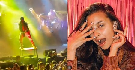 Wyluzowana Julia Wieniawa zabrała rodziców na koncert byłego chłopaka (ZDJĘCIA)