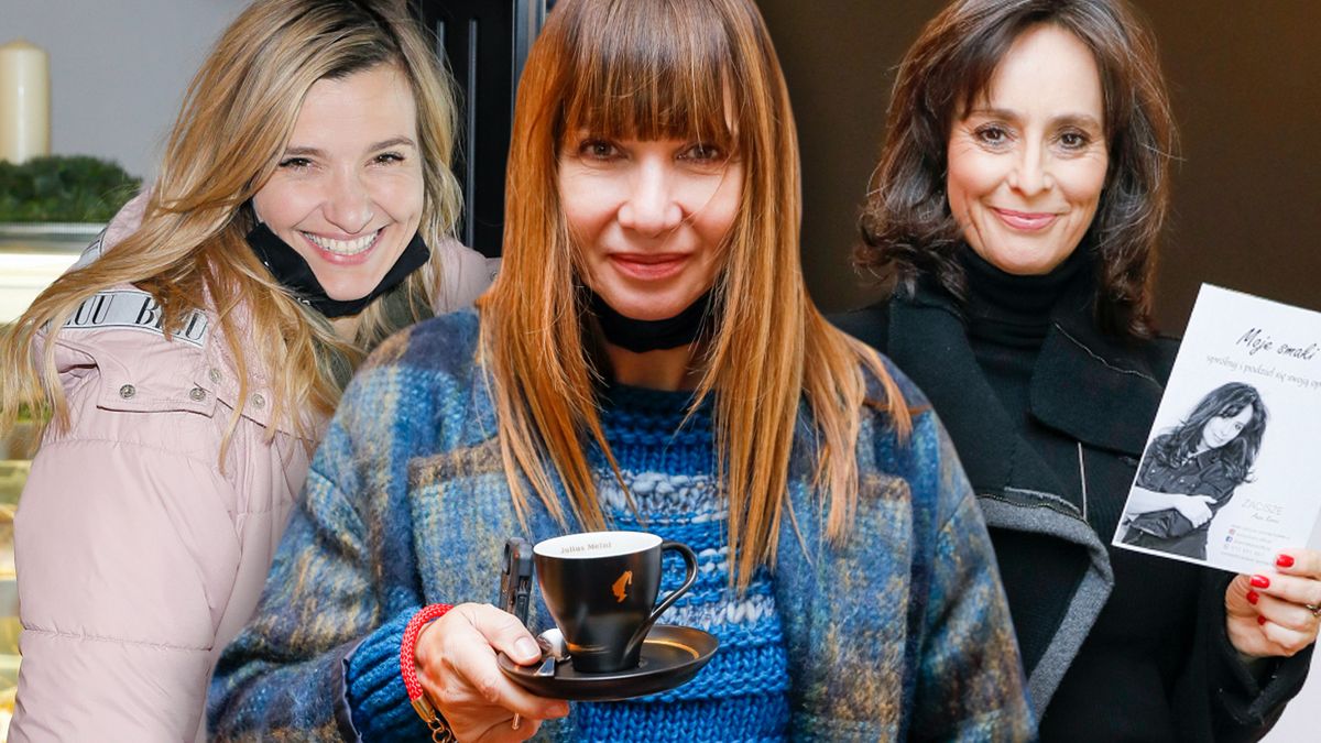 Gwiazdy na otwarciu kawiarni: Anna Korcz, Grażyna Wolszczak, Joanna Koroniewska
