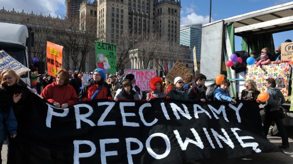 Uczestnicy XIII Warszawskiej Manify