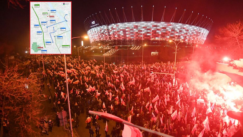 Warszawa. 11 listopada stolicę czeka paraliż komunikacyjny, część linii tramwajowych będzie zawieszona