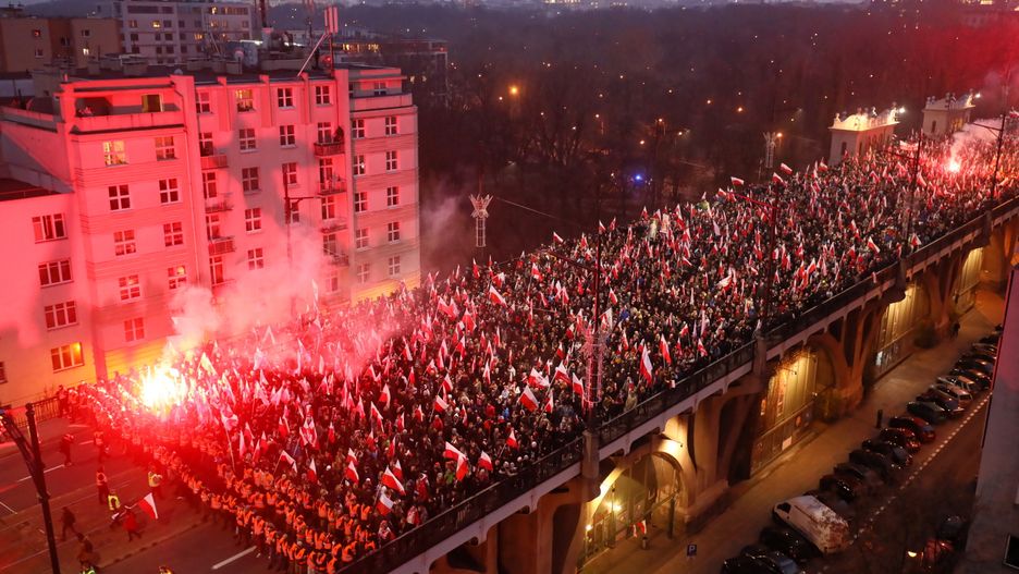 Część marszu za "sektorem bezpieczeństwa"