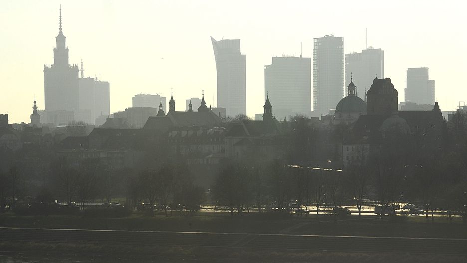Warszawa. Smog w stolicy 16 stycznia 2020 r.