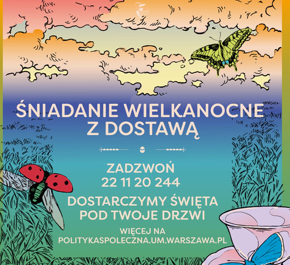 Warszawa. Śniadanie wielkanocne pod drzwi