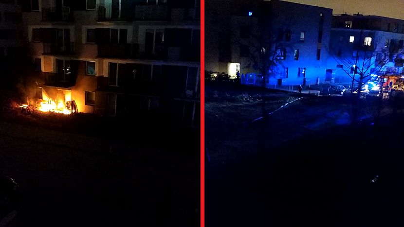 Warszawa. Pożar na Białołęce