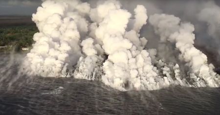 Erupcja wulkanu Kilauea na Hawajach. Ogromne jezioro wyparowało