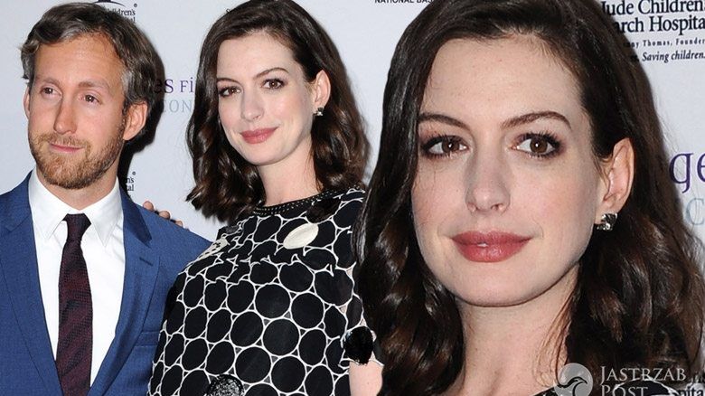 Anne Hathaway w ciąży i jej partner Adam Schulman, Fine Art Show 2016 w Los Angeles (fot. ONS)
