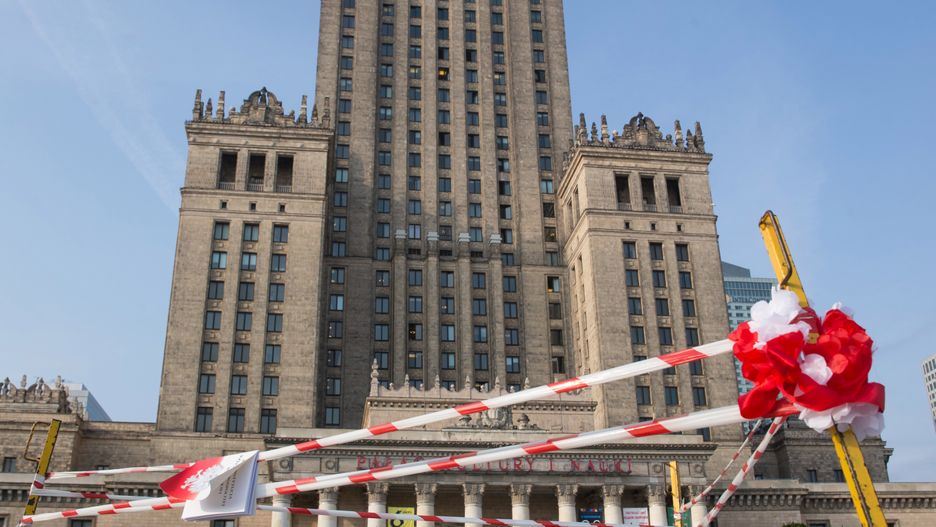 Piotr S. podpalił się pod Pałacem Kultury