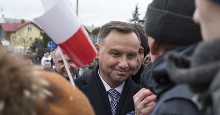 "Niech mówią, co chcą na mój temat". Duda w Bolesławcu