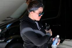 Khloe Kardashian w dresie po treningu