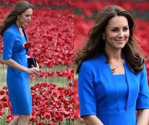 Księżna Kate w ulubionej sukience sadzi maki
