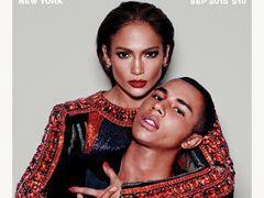 Jennifer Lopez i Olivier Rousteing w sesji dla Paper Magazine