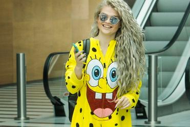 Margaret w kostiumie SpongeBoba!