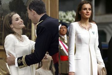 Piękna królowa Letycja na koronacji!