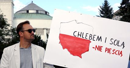 "Polscy nacjonaliści to terroryści". Pikieta przed Sejmem