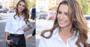 Piękna Sara Mannei olśniła na konferencji Polsat Cafe!