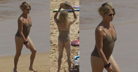 Goldie Hawn w stroju kąpielowym. Wygląda na 70 lat?