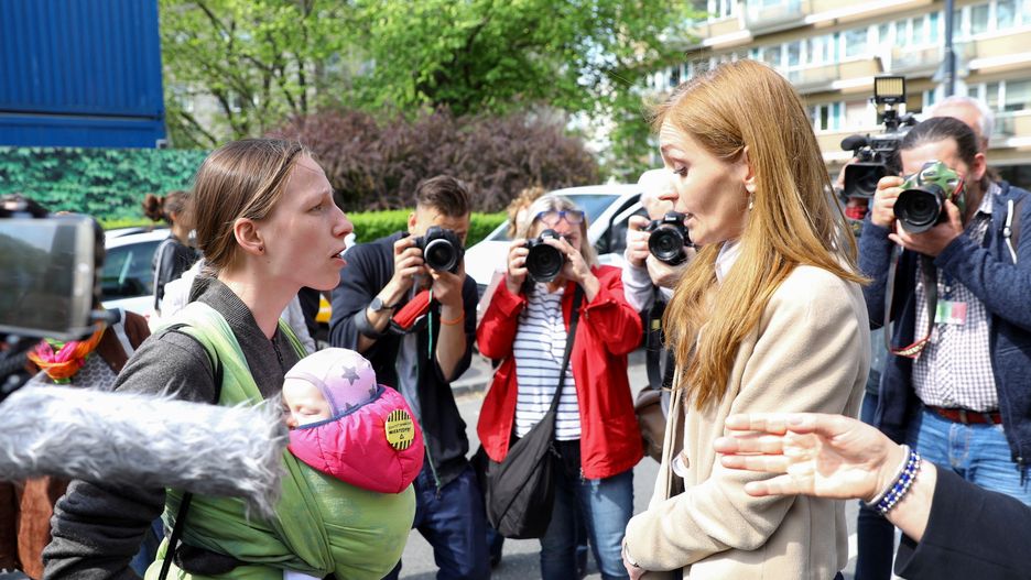 Awantura przed polskim parlamentem 