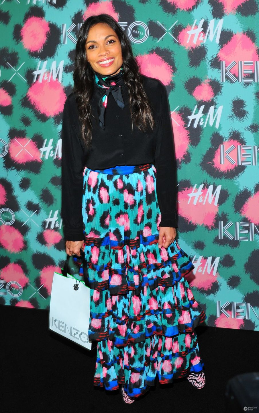 Rosario Dawson - pokaz kolekcji Kenzo x H&M w Nowym Jorku