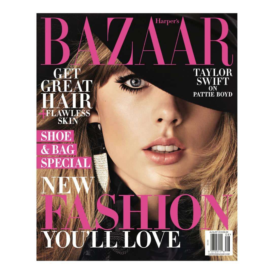 Taylor Swift jako Pattie Boyd w Harper's Bazaar