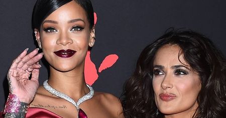 Rihanna i Salma Hayek pozują razem do zdjęć!