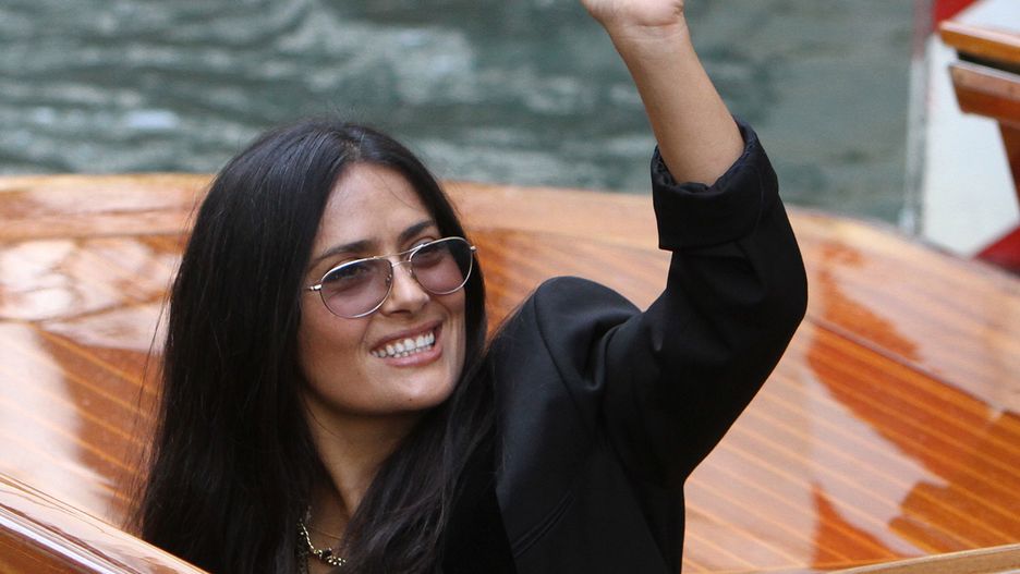 Salma Hayek podczas Festiwalu Filmowego w Wenecji 